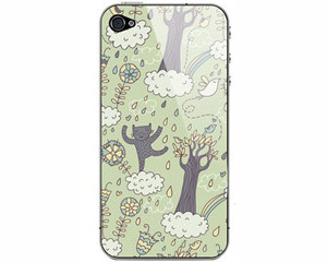 【SkinAT iPhone4\/4s手机背面贴纸 贴膜 森林里