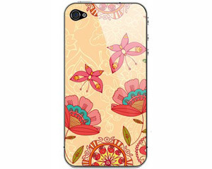 【SkinAT iPhone4\/4s手机背面贴纸 贴膜 双蝶之