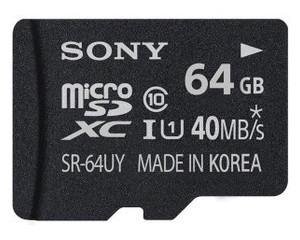 【索尼UHS-1 SDXC卡 Class10 SR-64UY(64G