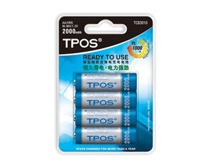 TPOS ���ⳬ���Էŵ�����TCB3010(2000mAh 4��װ)ͼƬ