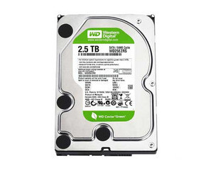 WD 2.5TB 5400ת 64MB SATA2 (WD25EZRS)