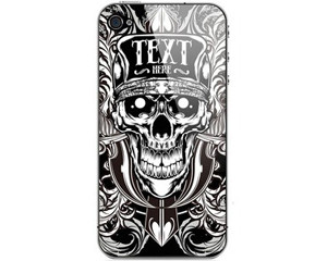 skinat iphone4/4s手机背面贴纸 贴膜 死亡骷髅图片