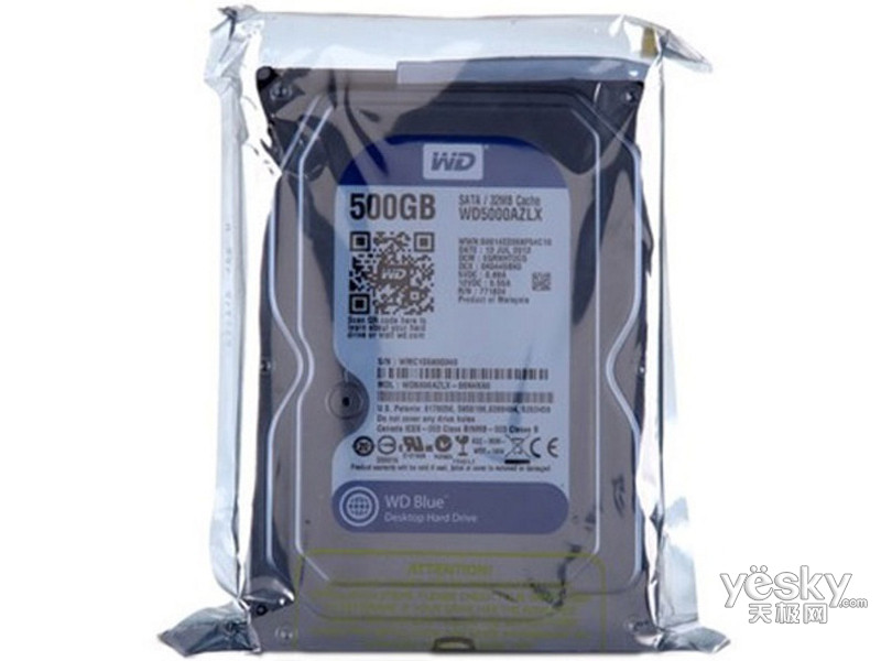 ��������500GB 7200ת 32M SATA3 ����(WD5000AZLX)