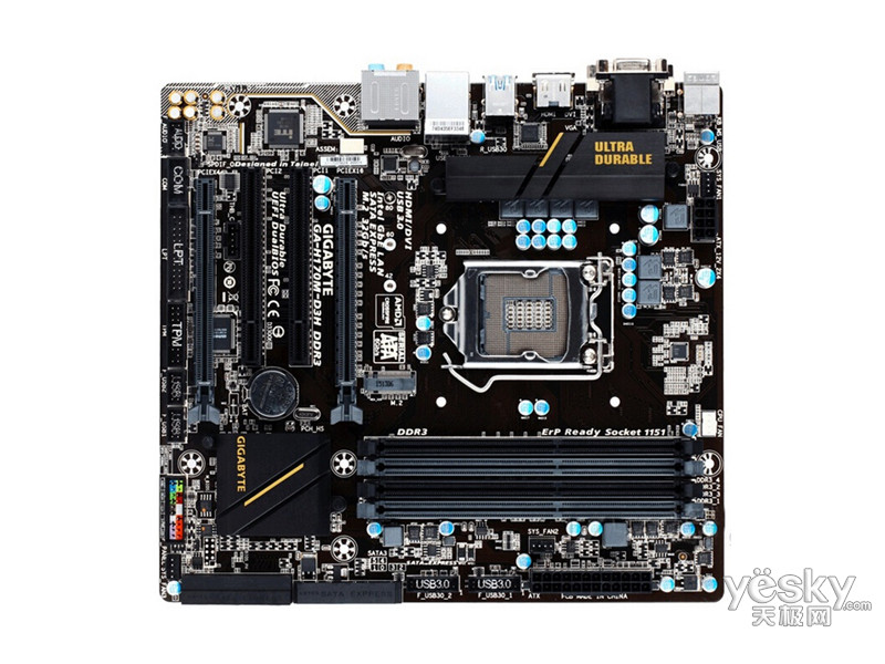 技嘉ga-h170m-d3h ddr3(rev.1.0)