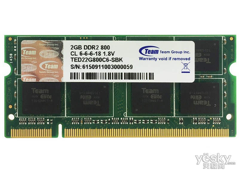 ʮƼ2GB DDR2 800(TED22G800C6-SBK)