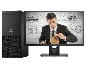 戴尔成铭 3980MT(i5 8500/8GB/128GB+1TB/2G独显/23.8LCD)