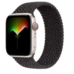 苹果Apple Watch Series SE星光色铝金属表壳编织单圈表带 Black Unity GPS+蜂窝网络 44mm 智能手表/苹果