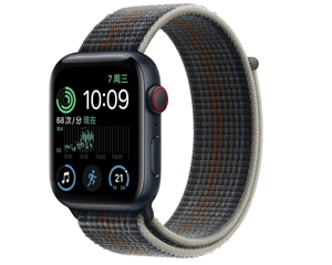苹果Apple Watch Series SE午夜色铝金属表壳回环式运动表带 午夜色 GPS版 40mm